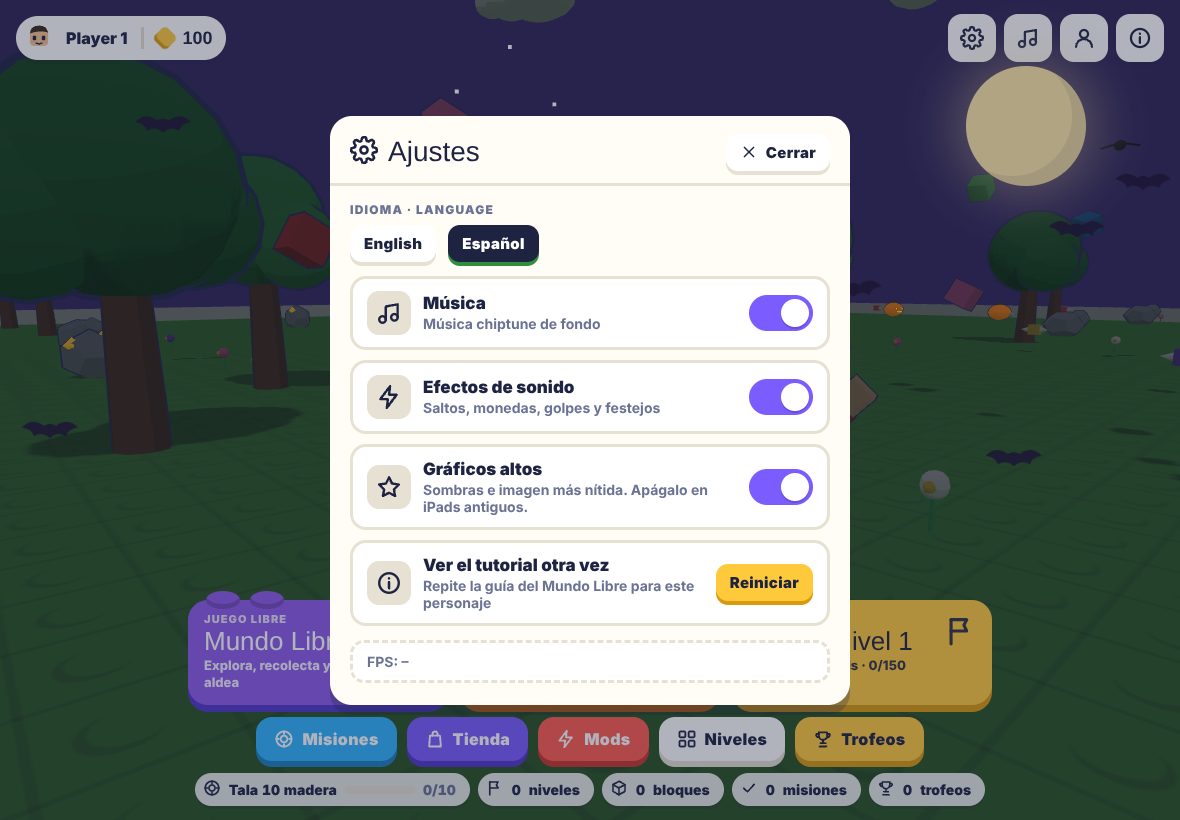 FamilyBlox settings